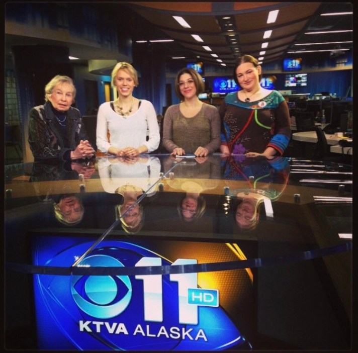 Lael Morgan, KTVA, M Dante and Terra Burns 2014 